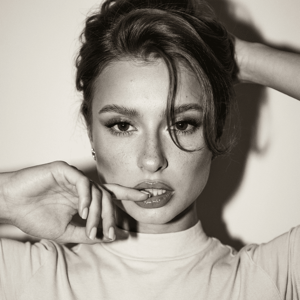 Черно-белый портрет