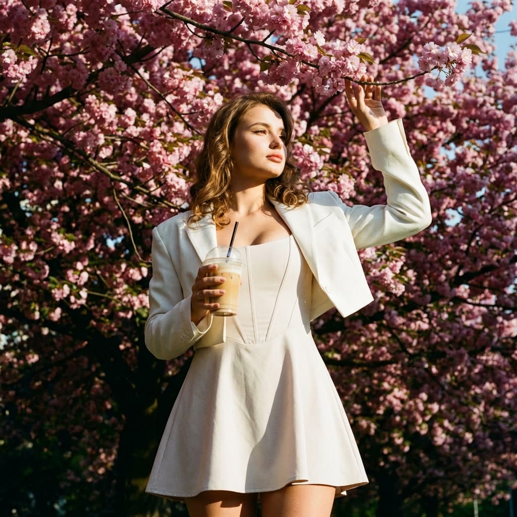 Фотосессия под сакурой