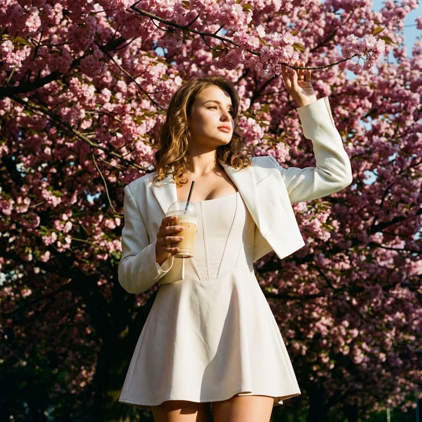 Фотосессия под сакурой