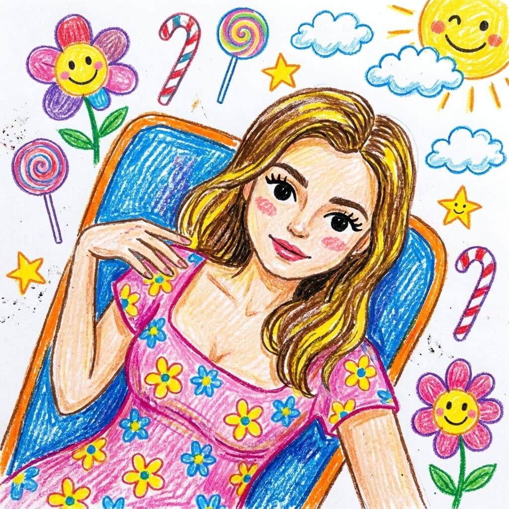 Рисунок мелками — детский тренд